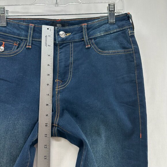 True Religion Jeans Womens 29 Becca Mid Rise Flap Bootcut Dark Washed Denim Blue - Picture 12 of 13